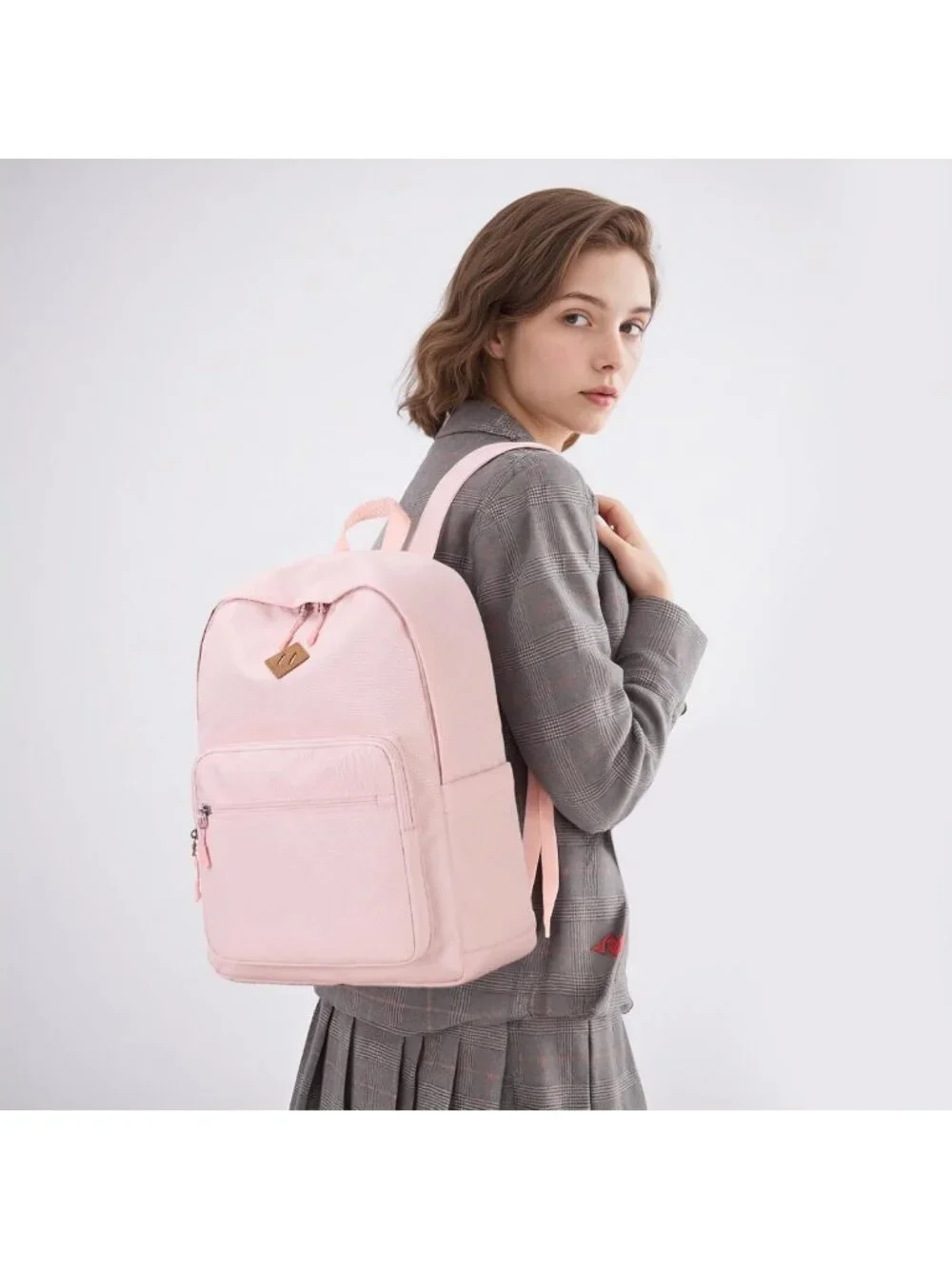 Durable Water-Resistant Classic Backpack for School, Travel & College - Pink